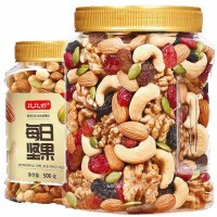 比比妙 每日?qǐng)?jiān)果500g罐裝混合堅(jiān)果果仁健康零食